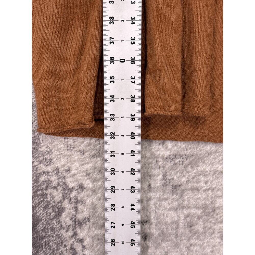 Lilysilk Sweater Large Women 100% Cashmere Wrap Shawl Long Toffee Brown Cardigan - Picture 6 of 9